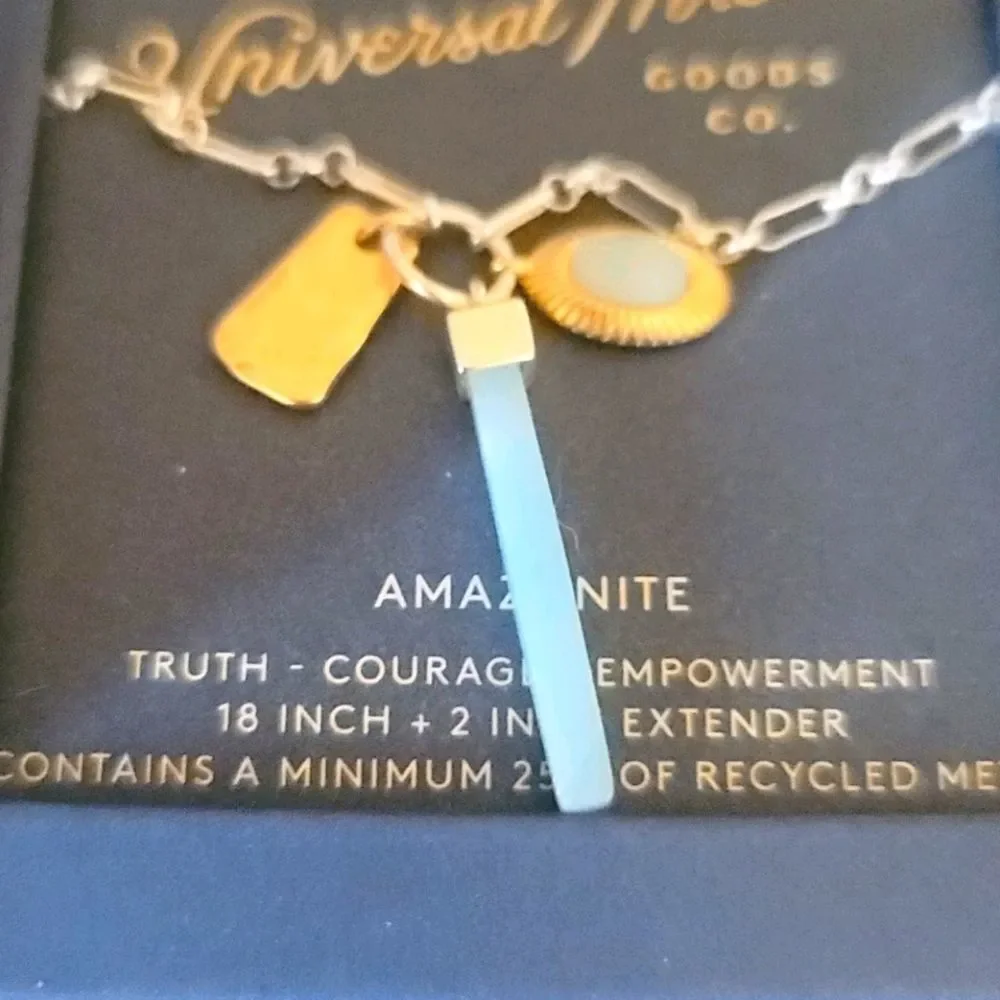 ⭐ Amazonite Charm Necklace 🥰